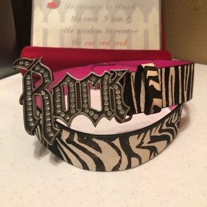 pink guess belt